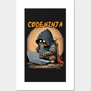 Code Ninja Cartoon Posters and Art